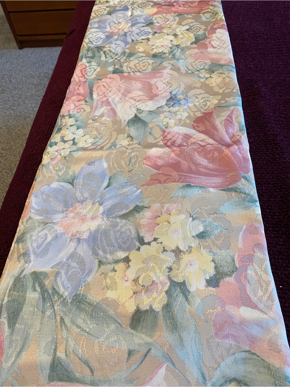 Vintage Curtains Jacquard Fabric, 2 Panels